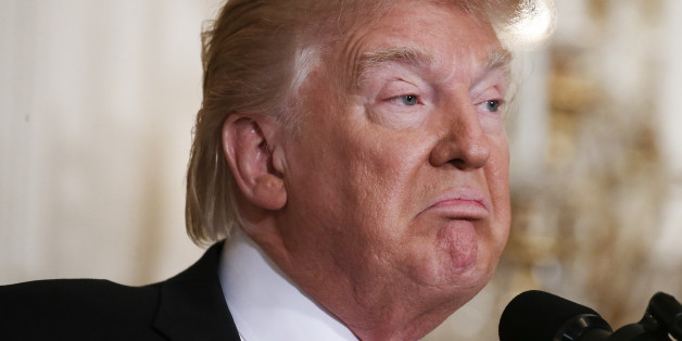 WASHINGTON, DC - FEBRUARY 16: U.S. President Donald Trump stands during a news conference announcing Alexander Acosta as the new Labor Secretary nominee in the East Room at the White House on February 16, 2017 in Washington, DC. The announcement comes a day after Andrew Puzder withdrew his nomination. (Photo by Mario Tama/Getty Images)