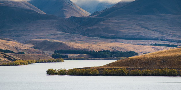 Lake Alexandrina (Maori: Whakatukumoana) is a lake located in the Mackenzie Basin of New Zealand's South Island. It lies immediately to the west of the much larger Lake Tekapo and further to the east of Lake Pukaki, located to the north of Lake Tekapo township. It is a shallow lake with distinct indications of glacial origin and is spring fed with an outlet on its eastern shore mid-way down the lake.The outlet feeds into a smaller lake, Lake MacGregor before feeding into Lake Tekapo described as âOpaque and milky blueâ in colour. In the desert terrain of the Mackenzie Plains, Lake Alexandrina is considered as an âoasis of lifeâ. Lake Alexandrina is a Wildlife Refuge and a delight to a fisherman, well documented for its brown and rainbow trout and salmon.