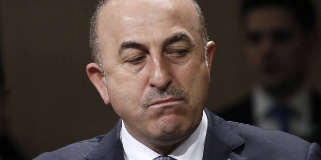 BONN, GERMANY - FEBRUARY 17, 2017: Turkey's Foreign Minister Mevlut Cavusoglu seen ahead of the second G20 foreign ministers meeting. Alexander Shcherbak/TASS (Photo by Alexander Shcherbak\TASS via Getty Images)