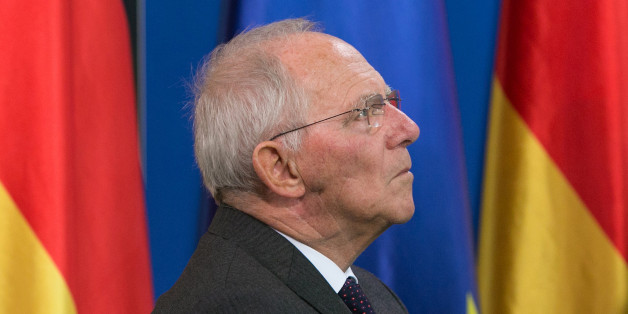 Wolfgang Schaeuble, Germany's finance minister, looks on as the German government's council of economic advisers presents its report at the Chancellery in Berlin, Germany, on Wednesday, Nov. 2, 2016. The European Union's balance of power will shift against its more market-oriented members if the U.K. drops out, the German government's council of economic advisers said, calling for 'constructive negotiations' to keep Britain in the EU despite the Brexit referendum. Photographer: Krisztian Bocsi/Bloomberg via Getty Images