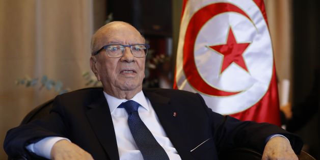 Tunisia's President Beji Caid Essebsi is pictured prior to a lunch with the Cercle des Medias association on December 2, 2016 in Paris. / AFP / PATRICK KOVARIK (Photo credit should read PATRICK KOVARIK/AFP/Getty Images)