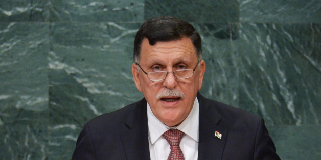 Faiez Mustafa Serraj, President of Libya, addresses the 71st session of the United Nations General Assembly at the UN headquarters in New York on September 22, 2016. / AFP / DOMINICK REUTER (Photo credit should read DOMINICK REUTER/AFP/Getty Images)