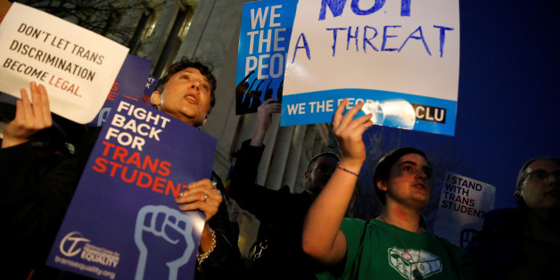 Transgender-Aktivisten demonstrieren in Washington gegen die Trump-Regierung