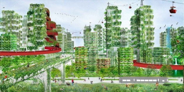 Ein italienischer Architekt plant eine Stadt in China, die überzogen von Bäumen und Sträuchern ist