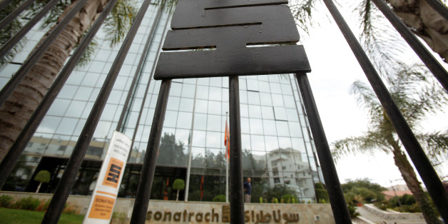the logo of The state energy company Sonatrach is pictured on a gate outside of the the headquarters in Algiers, Algeria june 26, 2016.Reuters/Ramzi Boudia
