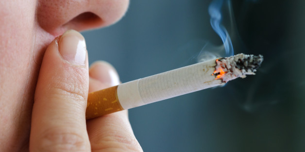 Smoking cigarette