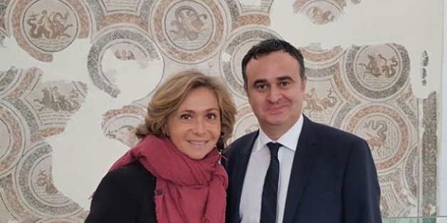 Ici aux côtés de Valérie Pécresse au Musée du Bardo