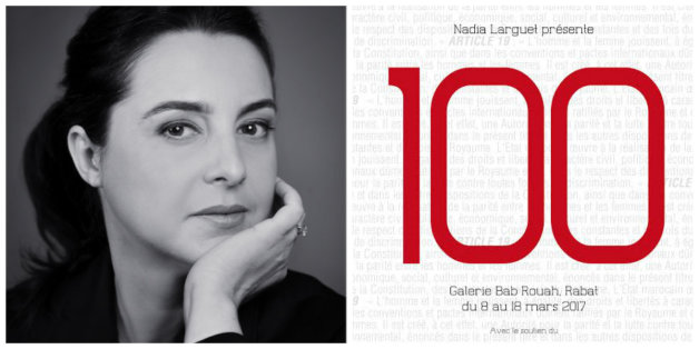Nadia Larguet, initiatrice de l'exposition "100"