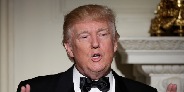 U.S. President Donald Trump speaks during the Governor's Dinner in the State Dining Room at the White House in Washington, U.S., February 26, 2017. REUTERS/Joshua Roberts
