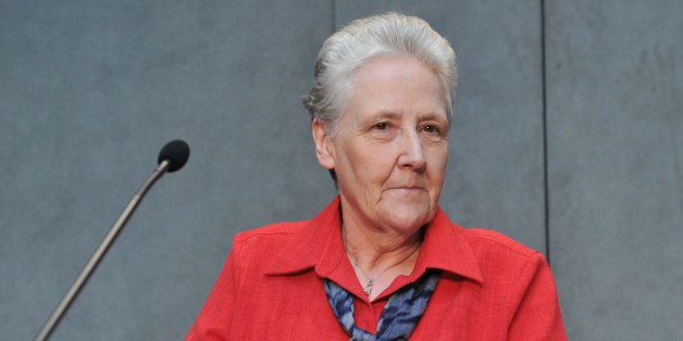 Member of the anti-pedophilia Pontifical commission, Irish Marie Collins attends a press conference on May 3, 2014 at the Vatican. AFP PHOTO / TIZIANA FABI (Photo credit should read TIZIANA FABI/AFP/Getty Images)