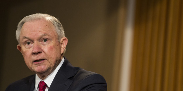 WASHINGTON, D.C. - FEBRUARY 28: U.S. Attorney General Jeff Sessions delivers remarks at the Justice Department's 2017 African American History Month Observation at the Department of Justice on February 28, 2017 in Washington, D.C. The event also included a showing of the documentary 'Too Important to Fail: Saving America's Boys.' (Photo by Zach Gibson/Getty Images)