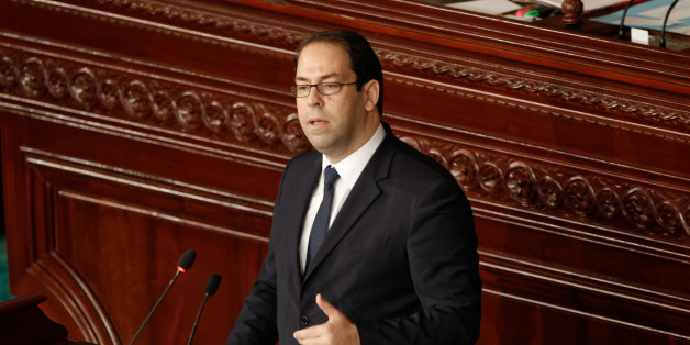 Tunisia's Prime Minister designate Youssef Chahed speaks at the Assembly of People's Representatives in Tunis, Tunisia November 18, 2016. REUTERS/Zoubeir Souissi
