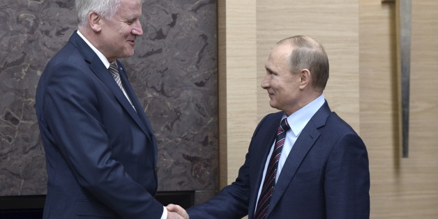 Seehofer und Putin - ein ungleiches Paar