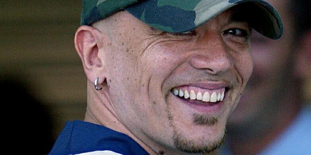 French singer and composer Pascal Obispo smiles in Chaban Delmas
stadium July 17, 2003, during a charity match to raise funds for
Zinedine Zidane's association "fete ton foot" which was created to help
children living in the Sahara desert. The match took place in Bordeaux,
south western France, between Girondins de Bordeaux and a select team
of international soccers players. REUTERS/Regis Duvignau
RD/WS