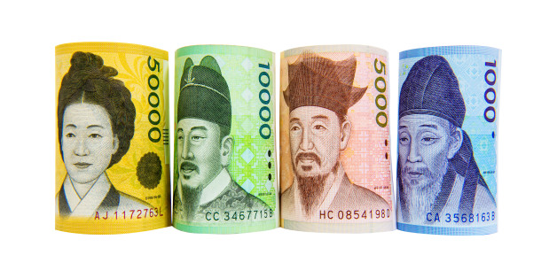 South Korean Won Currency.