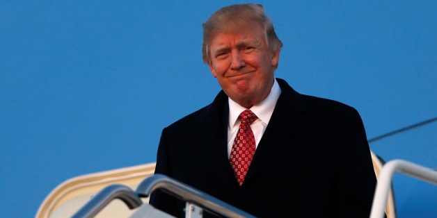 U.S. President Donald Trump arrives aboard Air Force One, returning to Washington from a weekend in Florida, at Joint Base Andrews, Maryland, U.S. March 5, 2017. REUTERS/Jonathan Ernst