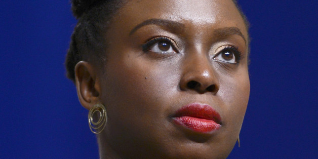 BALTIMORE, MD - MAY 18: Chimamanda Ngozi Adichie receives an honorary doctorate of Humane Letters from Johns Hopkins University during the commencement ceremony at the Royal Farms Arena on May 18, 2016 in Baltimore, Maryland. (Photo by Leigh Vogel/Getty Images)