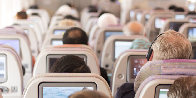 Passengers in the airplane