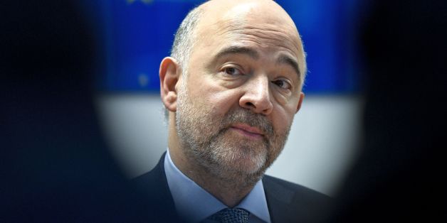 European Commissioner for Economic and Financial Affairs, Pierre Moscovici, reacts during the press meeting 'Economic and Monetary Union and the need for reforms within the European Semester' in Vienna, on February 16, 2017. / AFP / APA / HERBERT NEUBAUER / Austria OUT (Photo credit should read HERBERT NEUBAUER/AFP/Getty Images)
