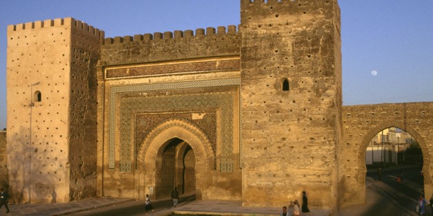 MOROCCO - MARCH 5: Bab el-Khemis gate, Meknes, Morocco, 17th century. (Photo by DeAgostini/Getty Images)