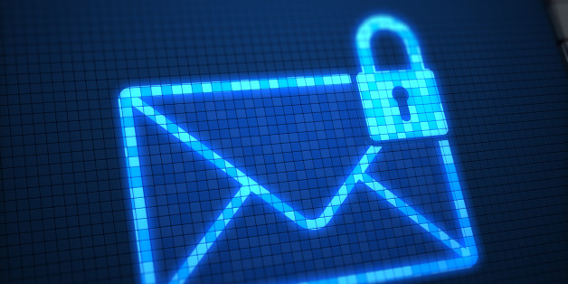 Secure mail on digital screen