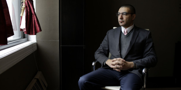 Ahmed Rehab, Executive Director of the Chicago Office of the Council on American-Islamic Relations, poses for a portrait at his office March 18, 2017 in Chicago, Illinois.
US President Donald Trump's efforts to institute a ban on travelers from certain Muslim-majority countries have been met with a strong response from Muslim Americans and their supporters. / AFP PHOTO / Joshua LOTT (Photo credit should read JOSHUA LOTT/AFP/Getty Images)