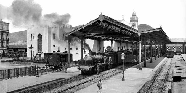 ALGERIA - CIRCA 1910: Oran (Algeria). The station of the P.L.M. (Paris Lyons - Mediterranean). Years 1910. LL-259B (13X18). (Photo by LL/Roger Viollet/Getty Images)