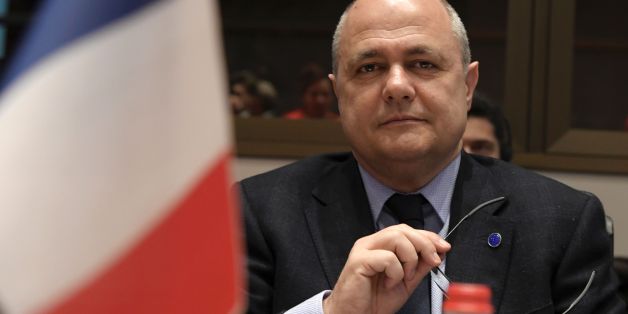 France's Interior Minister Bruno Le Roux looks on during the 'Central Mediterranean contact group' meeting on March 20, 2017 in Rome. Interior ministers from the central Mediterranean met in Rome March 20 to ramp up efforts to curb migration from Libya amid a sharp rise in the number of people attempting the perilous crossing to Europe. / AFP PHOTO / TIZIANA FABI (Photo credit should read TIZIANA FABI/AFP/Getty Images)