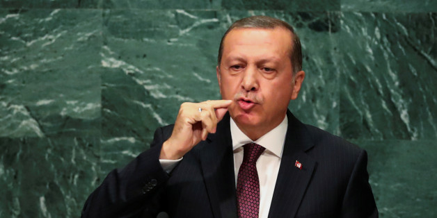 Turkish President Recep Tayyip Erdogan addresses the United Nations General Assembly in the Manhattan borough of New York, U.S. September 20, 2016. REUTERS/Eduardo Munoz