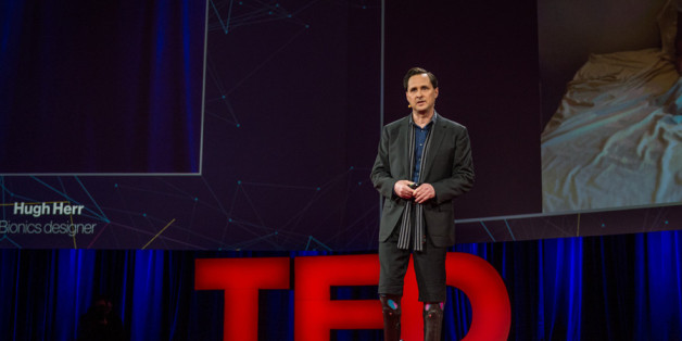 Der Wissenschaftler und Unternehmer Hugh Herr bei einem TED-Vortrag.