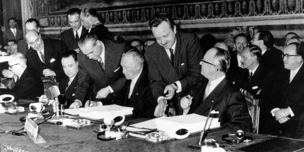 Grundstein der EU: Vor 60 Jahren unterschrieben die Regierungschefs nur weiße Blätter - das steckt dahinter