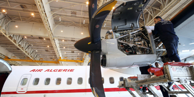 Algeria: hangar of the airline 'Air Algerie' at Houari Boumediene Airport (2016/04/24). (Photo by: Andia/UIG via Getty Images)