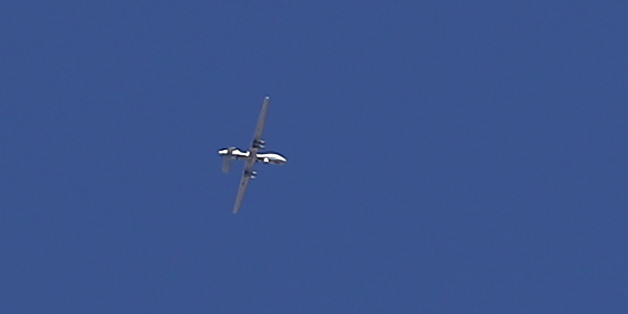 A US made MQ-9 Reaper military drone flies over the city of Mosul, on November 22, 2016, during a massive operation to oust IS jihadists from the country's second city.The fighting inside the city so far has focused on eastern neighbourhoods, which elite counter-terrorism and army forces entered earlier this month.The Islamic State group has offered fierce resistance to defend its last remaining bastion in Iraq, the city where its leader Abu Bakr al-Baghdadi proclaimed a caliphate in June 2014.