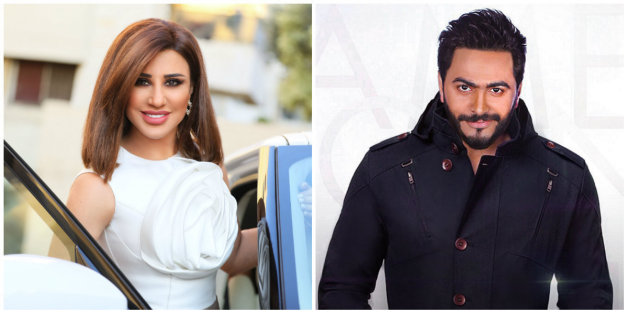 Najwa Karam et Tamer Hosny à Mawazine