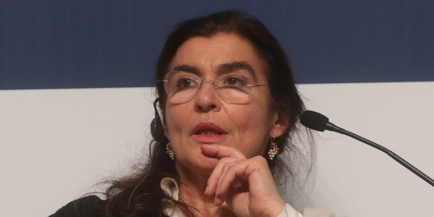 ST PETERSBURG, RUSSIA - DECEMBER 1, 2016: Greece's Culture and Sports Minister Lydia Koniordou attends a plenary meeting titled 'World Cultural Heritage Preservation: National Strategies and Global Challenges' as part of the 2016 St Petersburg International Cultural Forum. Vyacheslav Prokofyev/TASS Host Photo Agency (Photo by Vyacheslav Prokofyev\TASS via Getty Images)