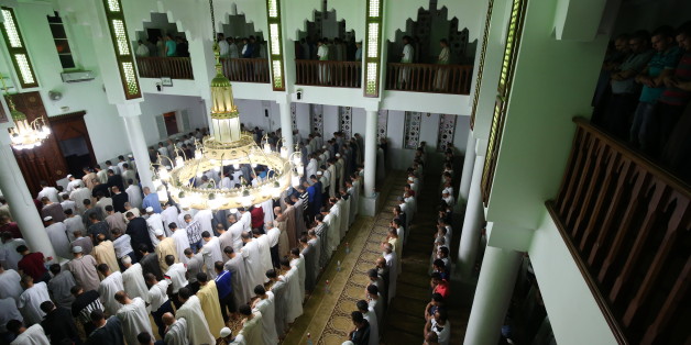 Mahfoud Kerrar mosque which receives more than ten thousand to pray tarawih During the month of Ramadan. Birtouta, a district in Algiers Province, Algeria on 23 June 2016. (Photo by Billal Bensalem/NurPhoto via Getty Images)