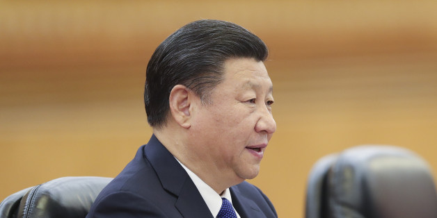 BEIJING, CHINA - MARCH 27: Chinese President Xi Jinping (3nd-L) meets with Madagascar President Hery Rajaonarimampianina (3nd-R) at the Great Hall of the People on March 27, 2017 in Beijing, China. (Photo by Lintao Zhang/Pool/Getty Images)