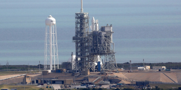 A SpaceX rocket sits on launch pad39A on Saturday, Feb. 18, 2017, after it was scrubbed 13 seconds before it was expected to launch. The new window for the mission, which will send cargo and hundreds of science experiments to the International Space Station, will open Sunday morning. Pad39A is the launch site of a rocket that carried the first U.S. astronauts to the moon. It was also the site of the last Space Shuttle mission in 2011. (Red Huber/Orlando Sentinel/TNS via Getty Images)