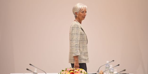 International Monetary Fund (IMF) boss Christine Lagarde takes part in a dialogue with world leaders at the G7 Summit in Shima in Mie prefecture on May 27, 2016.
A British secession from the European Union in next month's referendum could have disastrous economic consequences, G7 leaders warned on May 27 at the close of the summit in Japan. / AFP / STEPHANE DE SAKUTIN (Photo credit should read STEPHANE DE SAKUTIN/AFP/Getty Images)