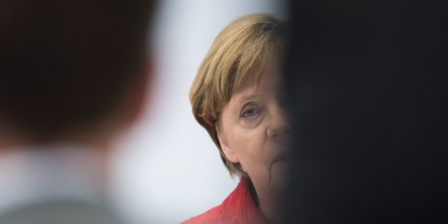 BERLIN, GERMANY - MARCH 29: German Chancellor Angela Merkel addresses CDU/CSU Bundestag Factions with a statement concerning Brexit on March 29, 2017 in Berlin, Germany. The UK government announced it will start the formal procedure for withdrawing from the European Union. (Photo by Steffi Loos/Getty Images)