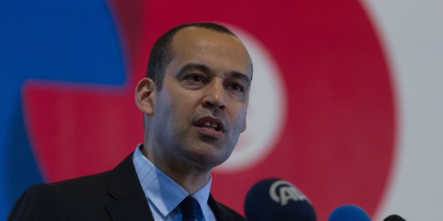 TUNIS, TUNISIA - MAY 24: Yassine Brahim Tunisian Minister of Development, Investment and International Cooperation delivers a speech during 'Europe Days' celebrations in Tunis, Tunisia on May 24, 2016 (Photo by Amine Landoulsi/Anadolu Agency/Getty Images)
