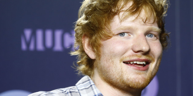 British singer Ed Sheeran poses backstage at the MuchMusic Video Awards (MMVAs) in Toronto, June 21, 2015. REUTERS/Mark Blinch