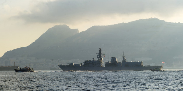 Ein britisches Kriegsschiff vor Gibraltar (Symbolbild)