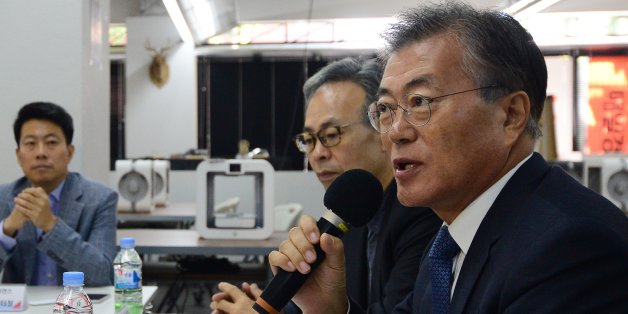 사진은 문재인 후보가 지난해 10월10일, 스타트업 기업 지원을 위한 간담회에서 인사말을 하는 모습.