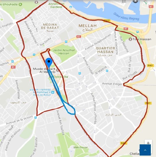 10 km de rabat