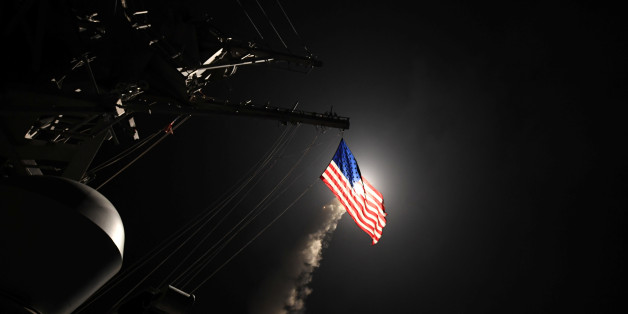 U.S. Navy guided-missile destroyer USS Porter (DDG 78) conducts strike operations while in the Mediterranean Sea which U.S. Defense Department said was a part of cruise missile strike against Syria on April 7, 2017. Ford Williams/Courtesy U.S. Navy/Handout via REUTERS ATTENTION EDITORS - THIS IMAGE WAS PROVIDED BY A THIRD PARTY. EDITORIAL USE ONLY.