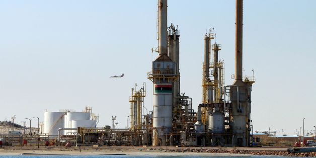 A general view shows an oil facility in the northern oil rich Libyan town of al-Buraqah on January 12, 2017.The deeply tribal nation has been sharply divided since the 2011 ouster of longtime dictator Moamer Kadhafi, with rival militias vying for influence and control of oil resources. / AFP / Abdullah DOMA (Photo credit should read ABDULLAH DOMA/AFP/Getty Images)