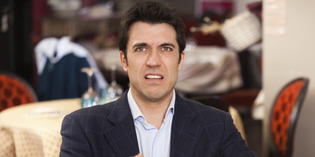 Man complaining for the bad food