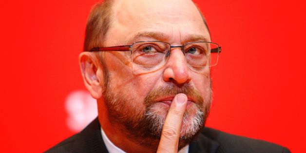 Martin Schulz, chairman of Germany's social democratic SPD party and candidate for Chancellor, speaks to journalists of the Foreign Press at the SPD headquarters in Berlin on April 10, 2017. / AFP PHOTO / MICHELE TANTUSSI (Photo credit should read MICHELE TANTUSSI/AFP/Getty Images)