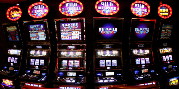 General view of slot machines in the casino during the delivery ceremony of the Harmony of the Seas ( Oasis 3 ) class ship at the STX Les Chantiers de l'Atlantique shipyard site in Saint-Nazaire, France, May 12, 2016. REUTERS/Stephane Mahe